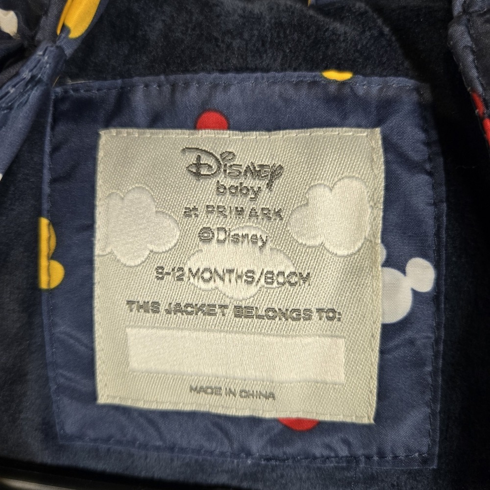 Disney Baby Mickey Mouse Size 9-12 Months Navy Blue Hooded Snow Suit - Picture 6 of 13